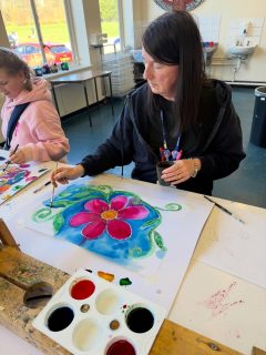 Children have taken part in different activities. We are now having a well deserved lunch.